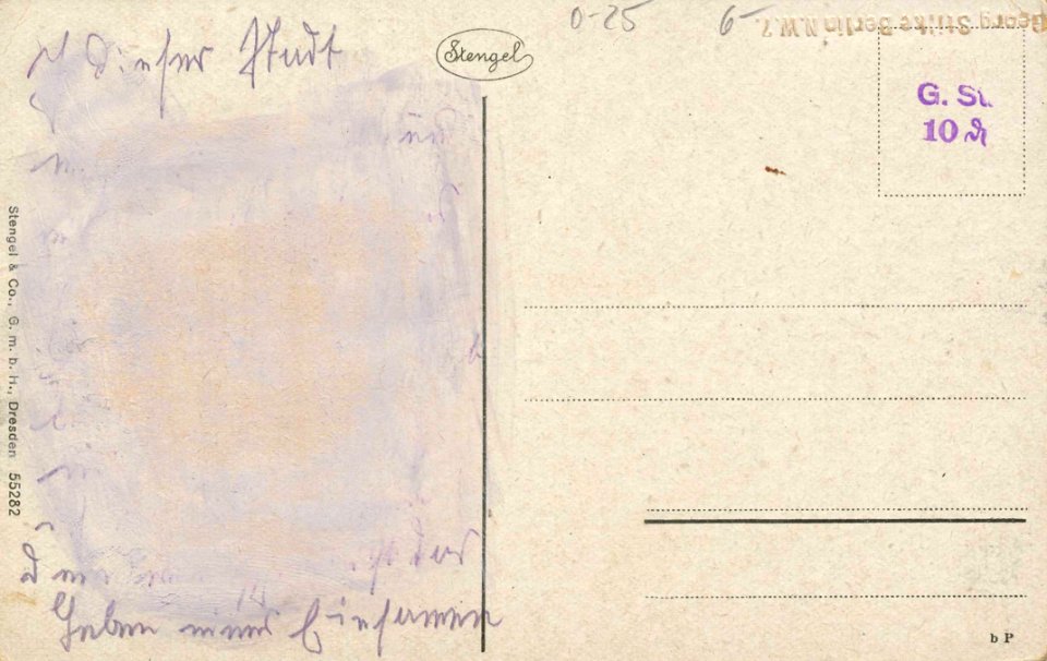 Rostock, Hansestadt, Mecklenburg-Vorpommern - Stadtansicht (2) (back) (Zeno Ansichtskarten)