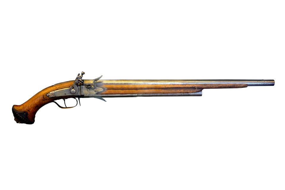 Rotating barrel pistol-Arm 1975-P8050298-white