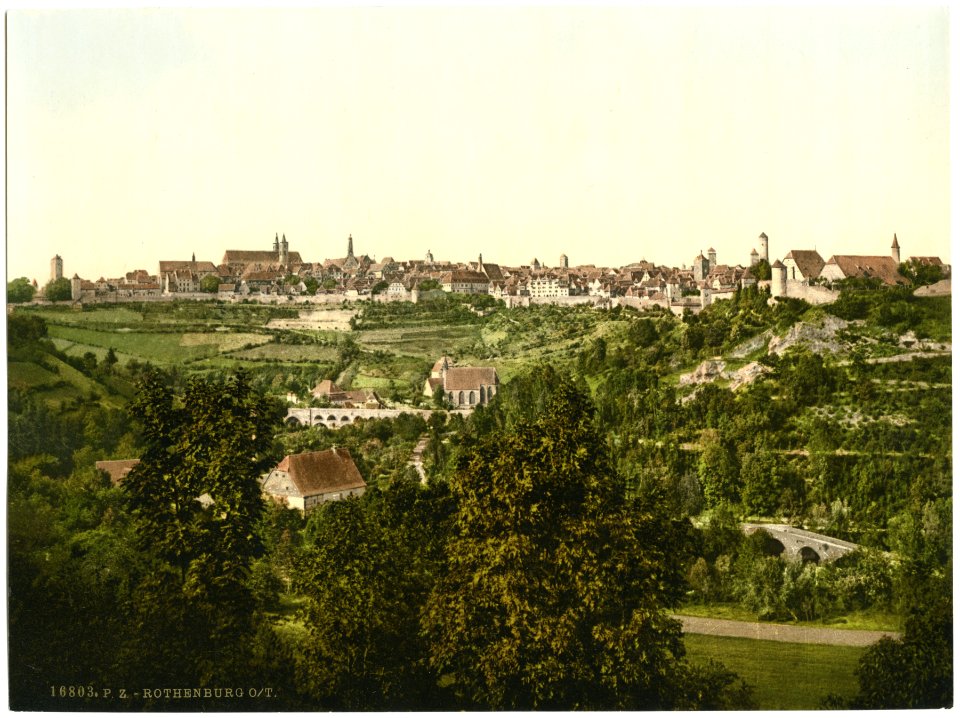 Rothenburg (i.e. ob der Tauber), general view, Bavaria, Germany-LCCN2002696176