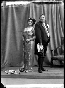 Rosa Grünberg and Axel Ringvall in Dollarprinsessan 1908 - SMV - NR059
