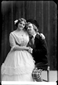 Rosa Grünberg and Frithiof Strömberg in Musette at Oscarsteatern 1908 - SMV - NS126