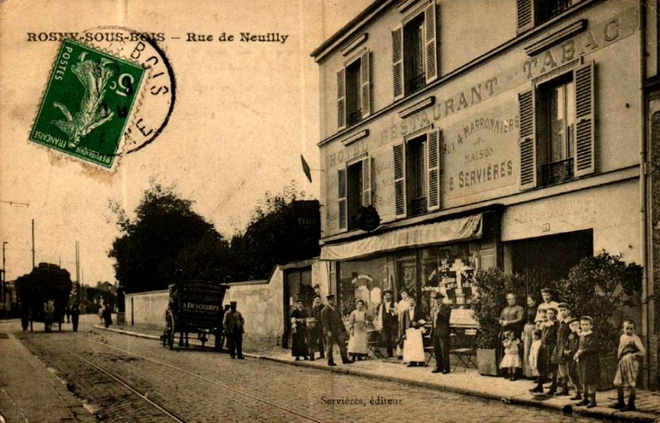 Rosny-sous-Bois.Rue de Neuilly.Restaurant