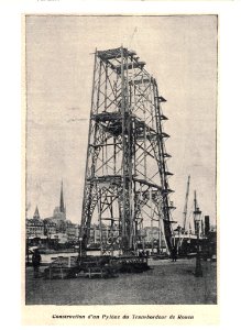 Rouen - Construction du pont transbordeur