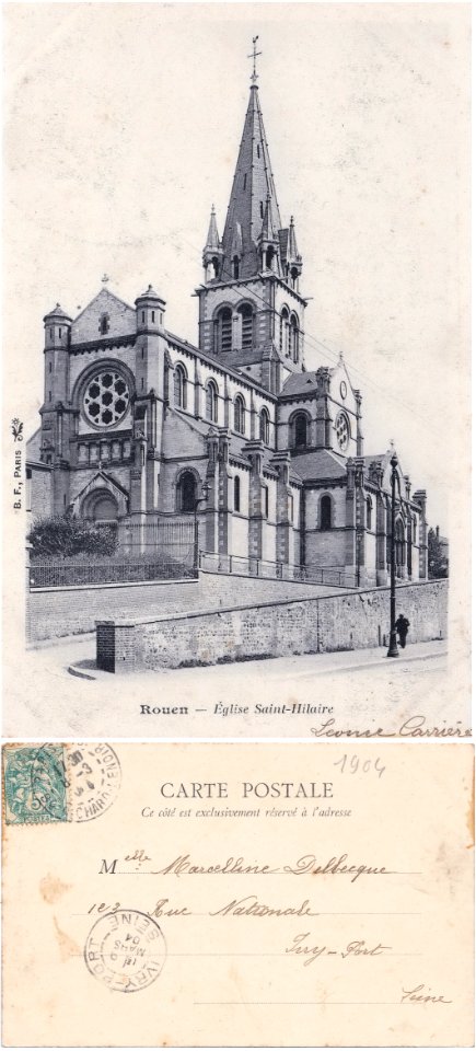 Rouen — Église Saint Hilaire — v°- r°