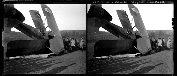 Rosières. Bréguet 14 B.2 démoli. 12-04-18 - Fonds Berthelé - 49Fi1060