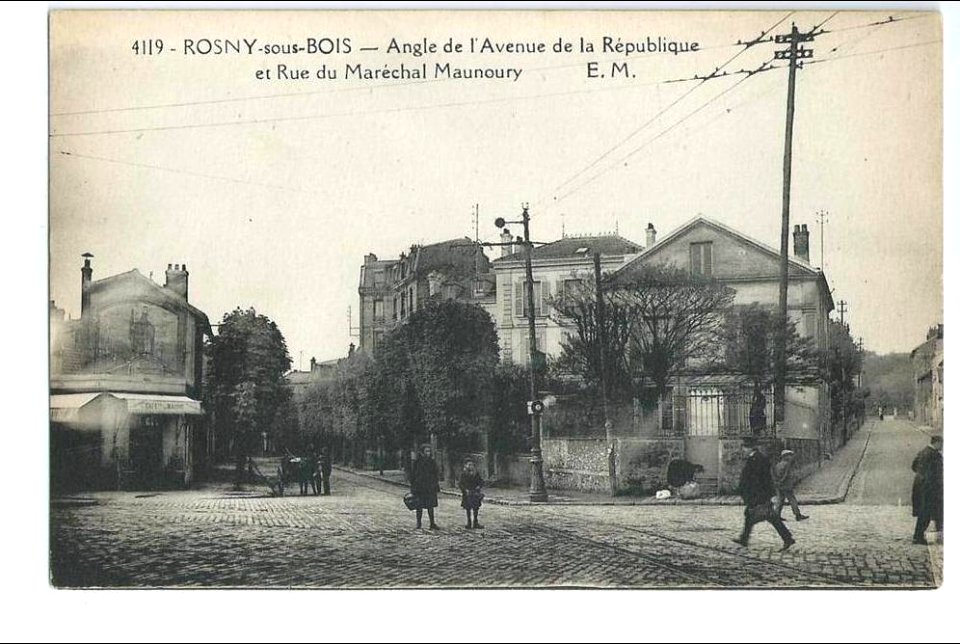 Rosny-sous-Bois.Avenue de la République, rue du Maréchal-Maunoury