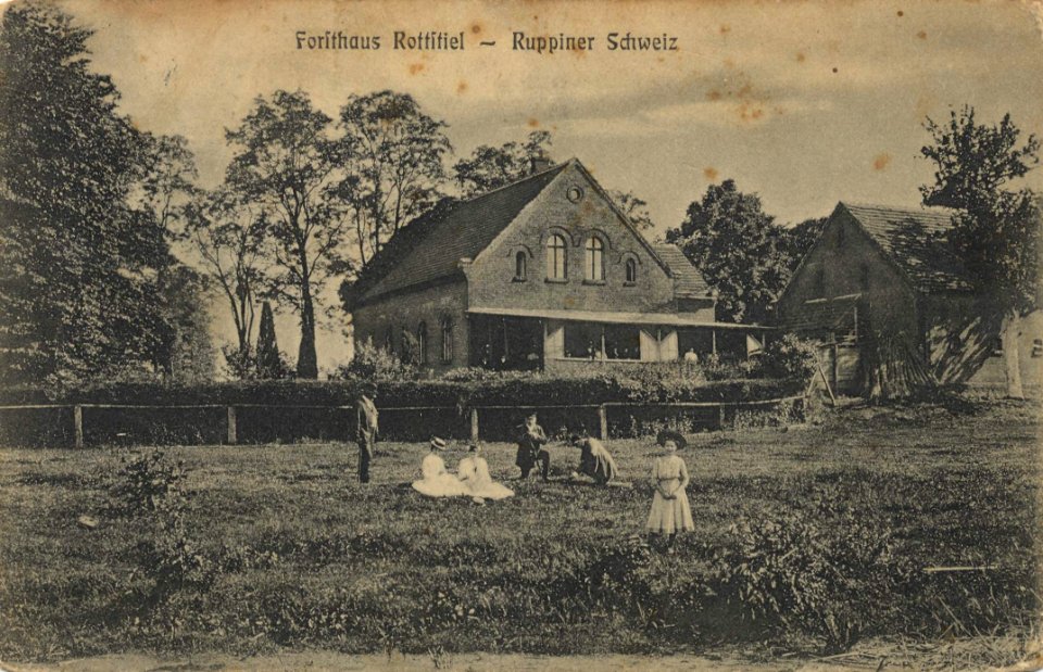 Rottstiel, Brandenburg - Ruppiner Schweiz, Forsthaus (Zeno Ansichtskarten)