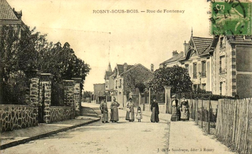 Rosny-sous-Bois.Rue de Fontenay.Habitants