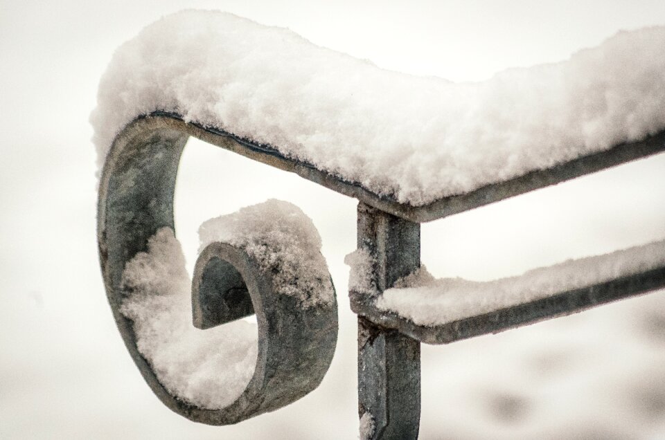 Metal handrail white