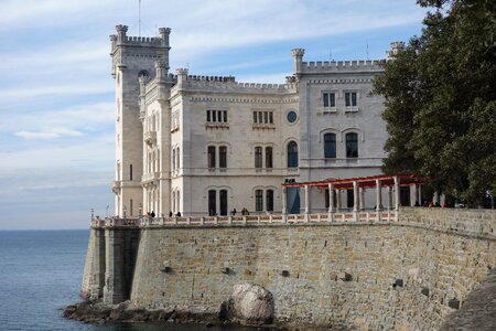 Palace landscape sea