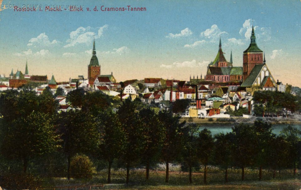 Rostock, Hansestadt, Mecklenburg-Vorpommern - Stadtansicht (2) (Zeno Ansichtskarten)