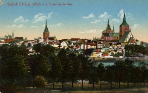 Rostock, Hansestadt, Mecklenburg-Vorpommern - Stadtansicht (2) (Zeno Ansichtskarten)