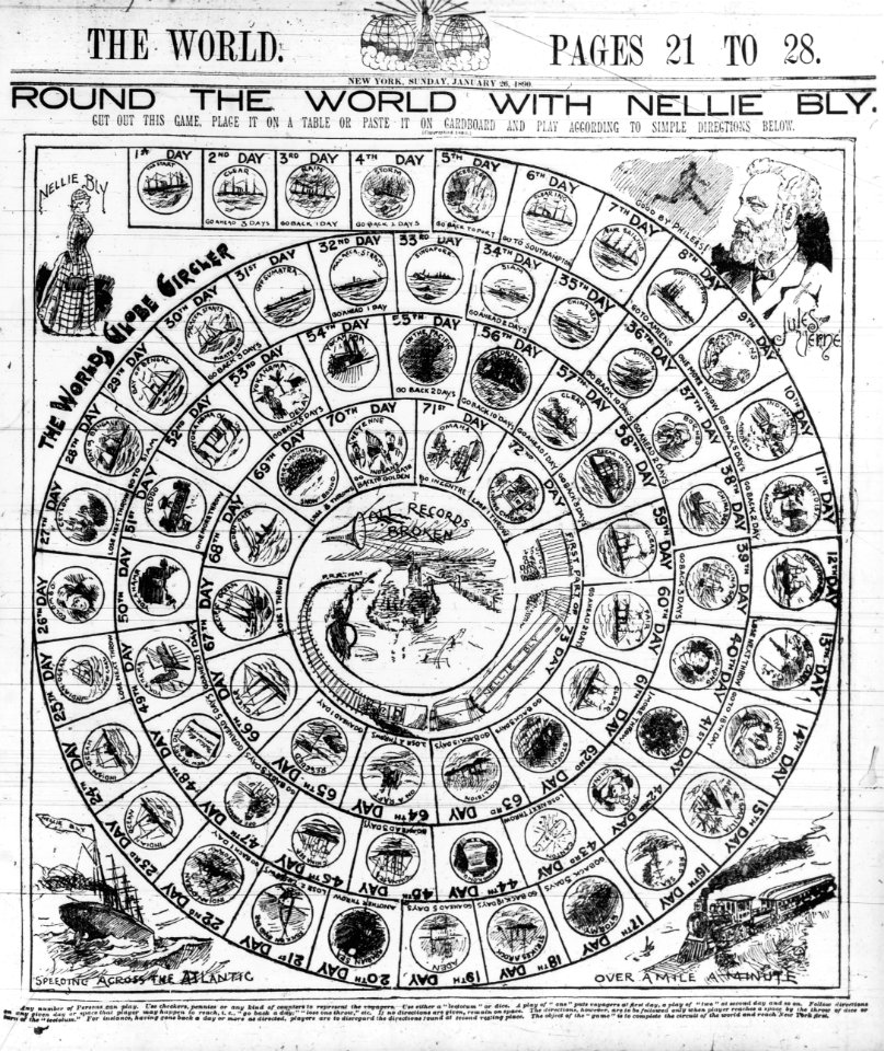 Round the world with Nellie Bly-The Worlds globe circler LCCN2002716792