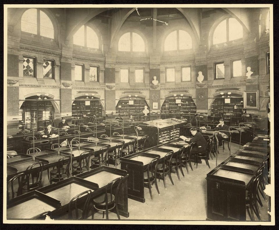 Rotunda Reading Room ca1900 LOC 15371v