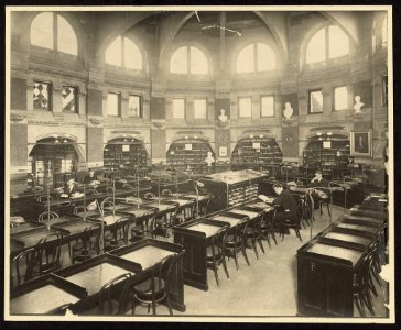 Rotunda Reading Room ca1900 LOC 15371v