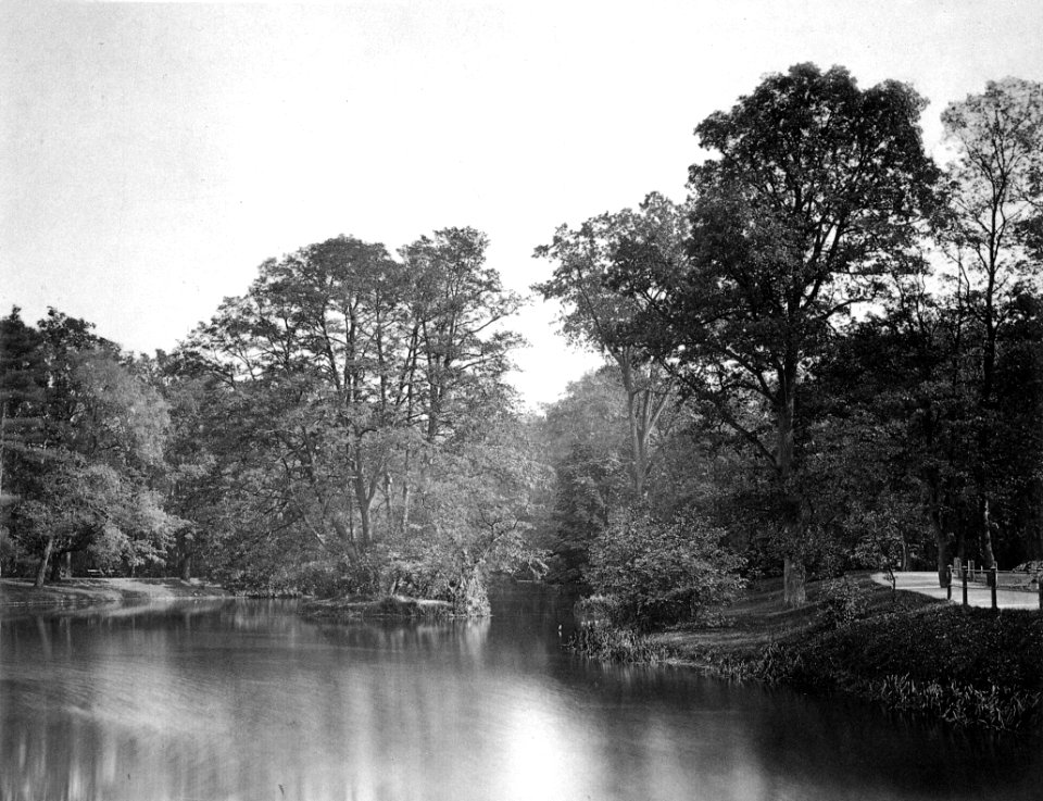 Rousseauinsel im Tiergarten, Berlin 1879