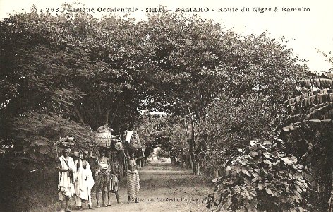 Route du Niger à Bamako (AOF)