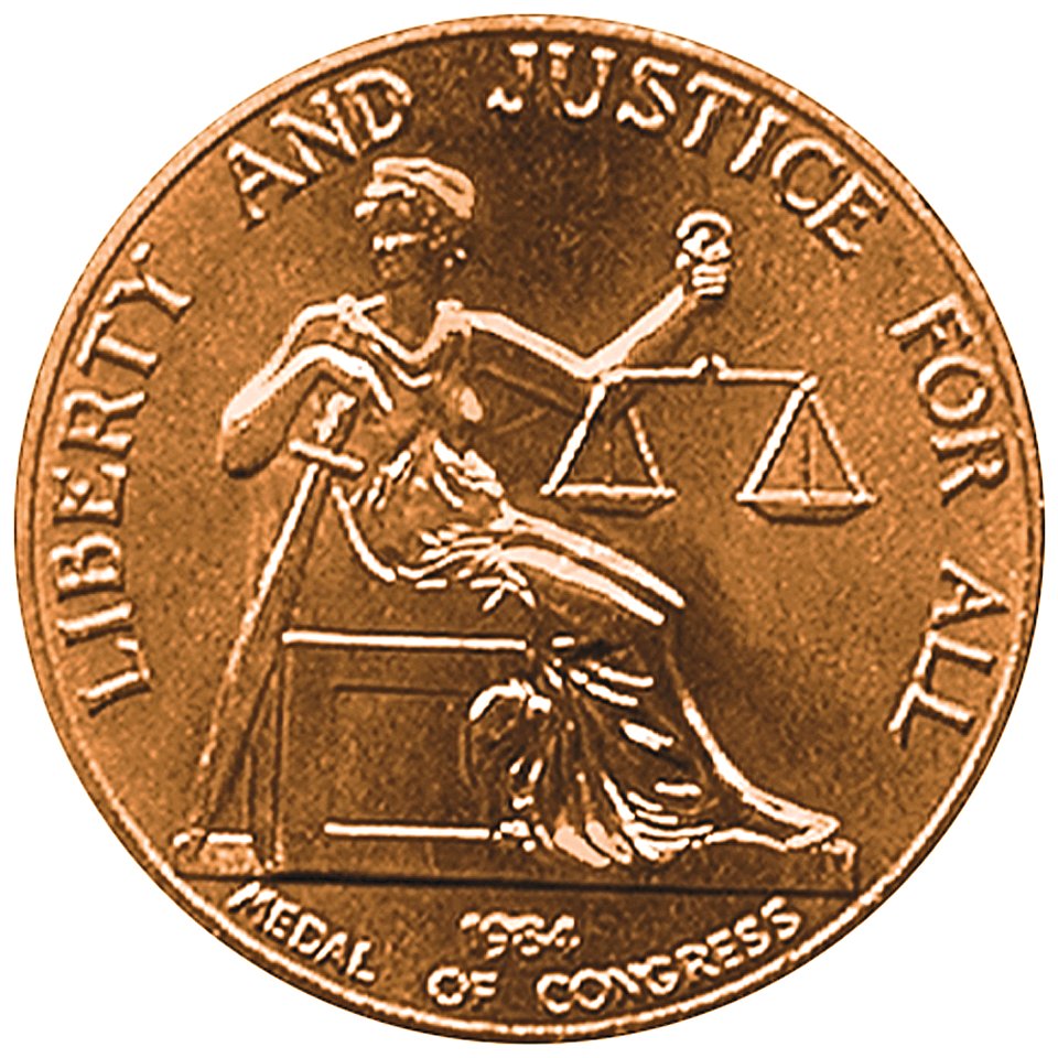 Roy Wilkins Congressional Gold Medal (reverse)