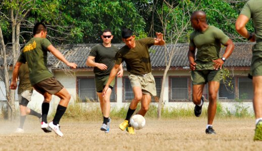 Royal Thai and U.S. Marines Play Sports Together 140219-N-LX503-013 photo