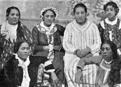 Royal women of the Society Islands photo