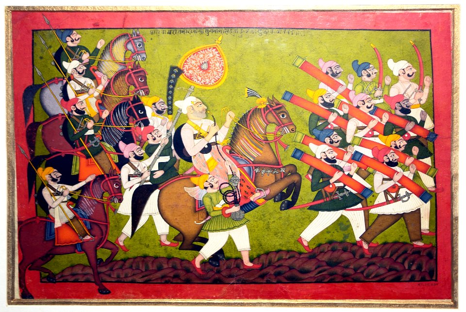 Royal procession of Raja Sunman Singh of Indergarh, National Museum, New Delhi
