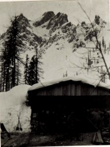 Rotwand, mit Rotwandwiesenseilbahn, Ende Jänner 1917. (BildID 15577860)