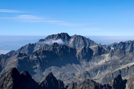 Landscape clouds tatry photo