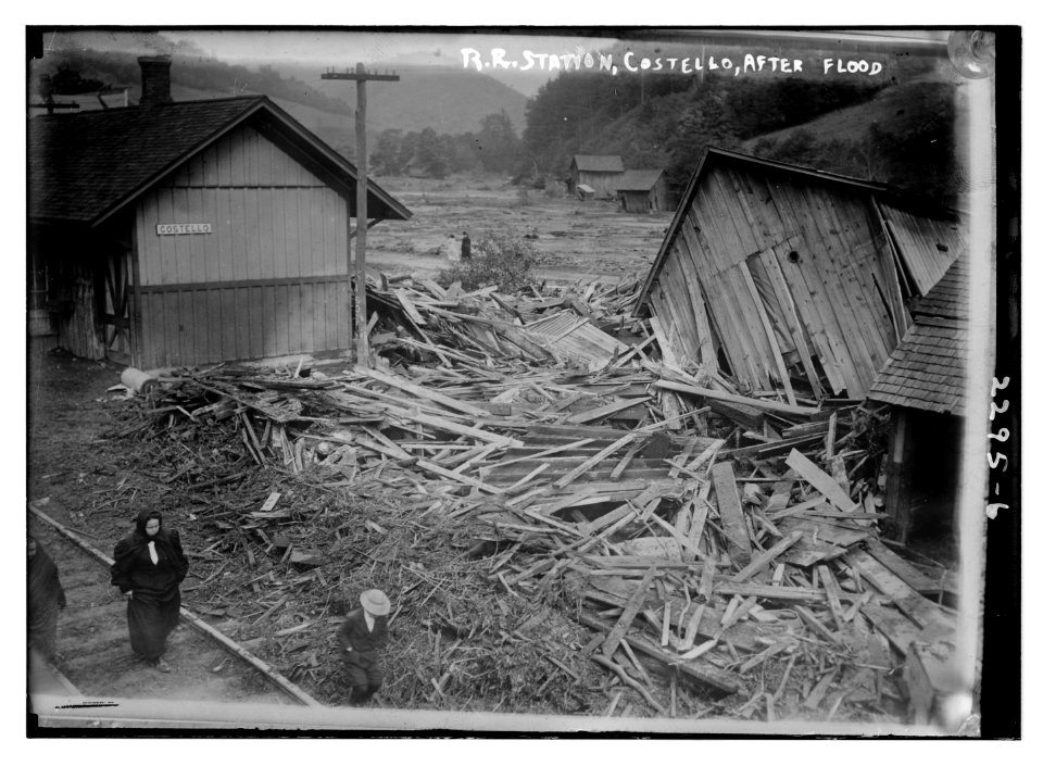 RR Station, Costello, After Flood LCCN2014689751