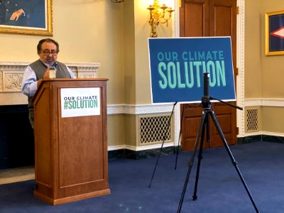 Rual Grijalva speaking about the American Public Lands and Waters Climate Solution Act