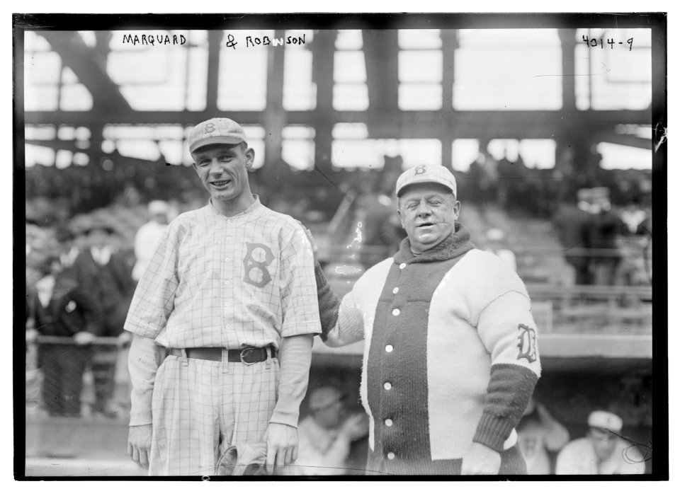 Rube Marquard & Wilbert Robinson, Brooklyn NL (baseball) LCCN2014702936