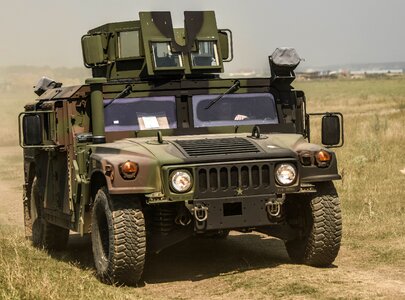 Truck armored movement photo