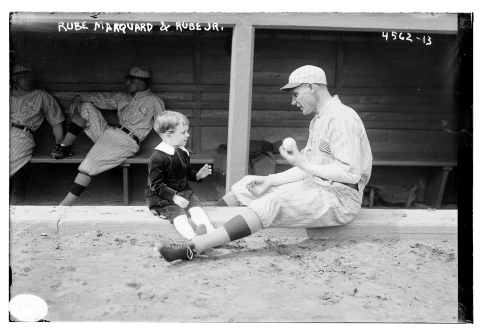 Rube Marquard, Brooklyn NL & Rube Marquard Jr. (baseball) LCCN2014706848