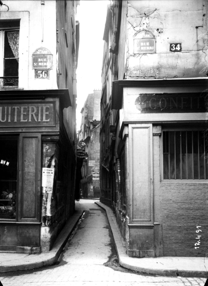 Rue Brisemiche & Rue Saint-Merri, Paris, 1911