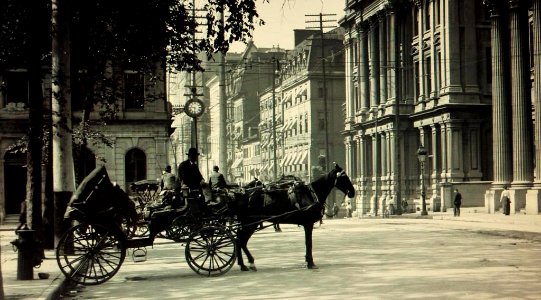 Rue Saint-Jacques, Montreal, 1895