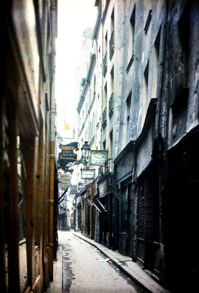 Rue Brise-Miche (2) autochrome collection Albert Kahn museum