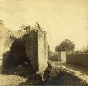 Ruinas del horno grande de la alfarería de Hidalgo (1909)