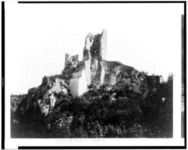 Ruined castle. Rhine LCCN94513806