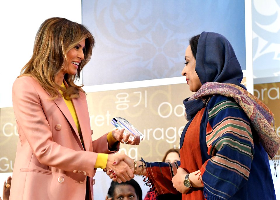 Roya Sadat with Melania Trump 1