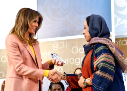 Roya Sadat with Melania Trump 1