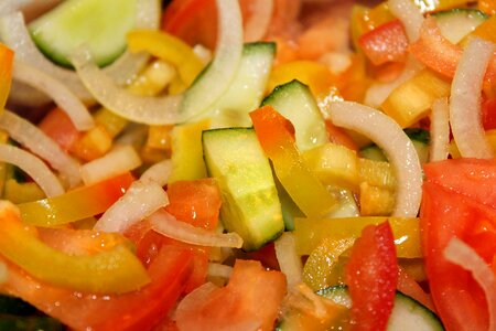 Cucumber cucumbers onion