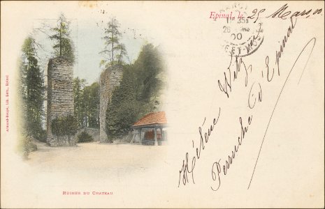 Ruines du Château CP 1708 PsurR