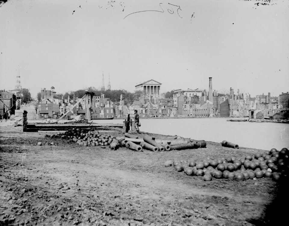 Ruins in front of the Capitol, Richmond, 1865