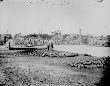Ruins in front of the Capitol, Richmond, 1865
