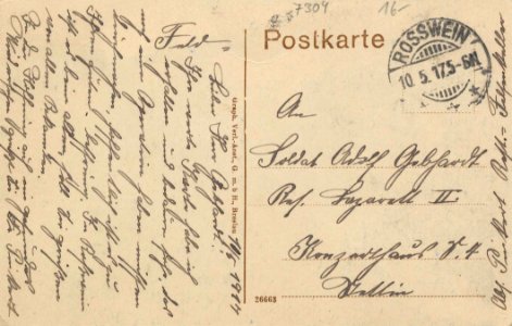 Roßwein, Sachsen - Stadtansicht (back) (Zeno Ansichtskarten)