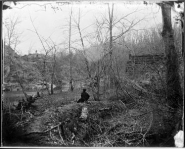 Ruins of bridge over Bull Run - NARA - 524523