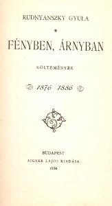 Rudnyánszky Gyula Fényben árnyban2