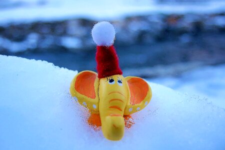 Christmas elephant the figurine