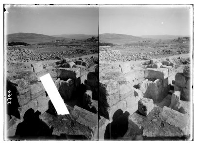 Ruins of Jerash (Gerasa). Church of St. Theodore. The baptismal font. LOC matpc.06459