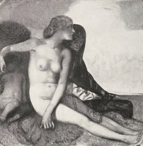 Rudolf Jettmar - Fresco-Malerei mit Tempera-Übermalungen, c. 1902