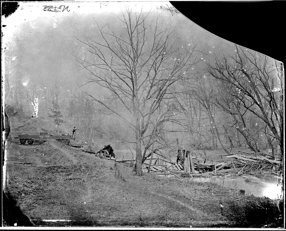 Ruins of bridge - NARA - 524583
